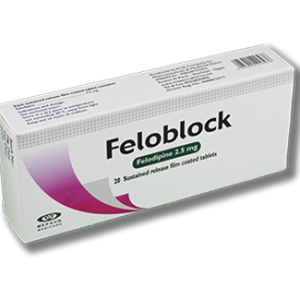 Feloblock 2.5 mg  Sustained release film coated tablets