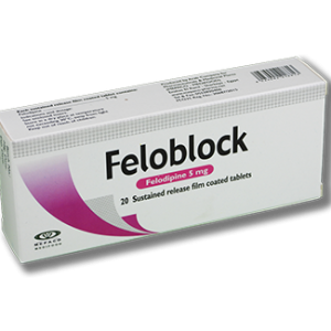 Feloblock 5 mg  Sustained release film coated tablets
